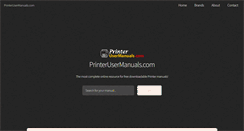 Desktop Screenshot of printerusermanuals.com