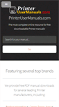 Mobile Screenshot of printerusermanuals.com
