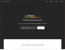 Tablet Screenshot of printerusermanuals.com
